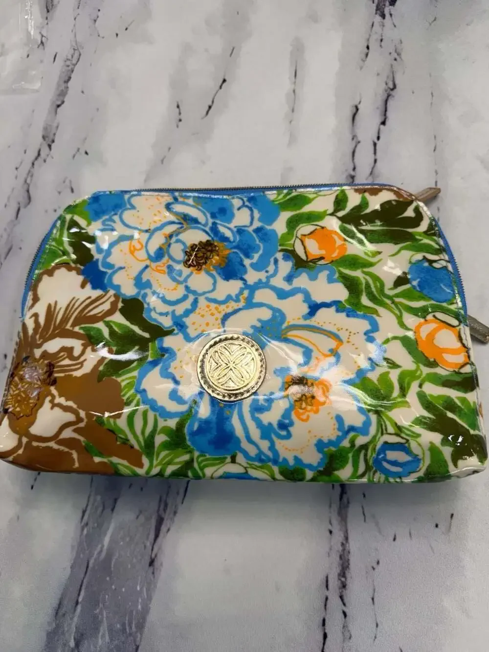 Lilly Pulitzer GWP Multi-Zipper Cosmetic Travel Pouch